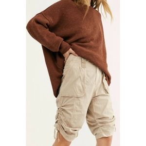 Free People Cassidy Cargo Shorts Calm Sand…